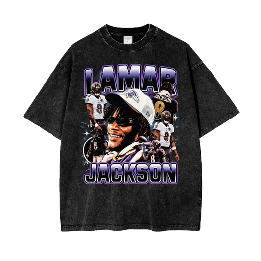 Lamar Jackson Vintage Graphic Tee